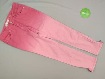 dżinsy w róże: Yessica, Jeansy damskie, rozmiar L — 2