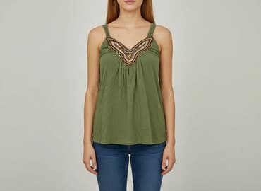 sandalki czarne ccc: Royal, Bluzka damska, rozmiar S — 7