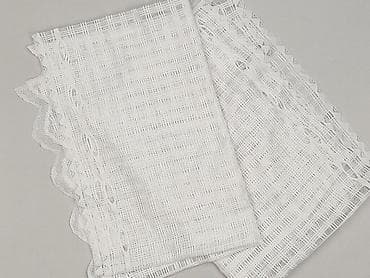 zasłony używane: Biała firanka żakardowa w geometryczny, ażurowy splot (kratka), z — 5