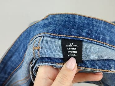 czarne skinny jeans: Skiny, Jeansy damskie, rozmiar XS — 4