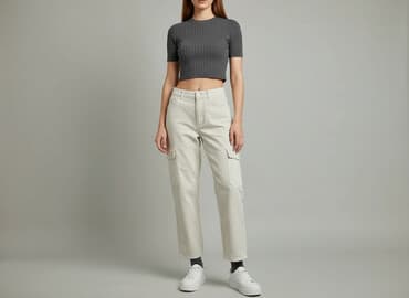 cropp cargo: Cropp, Spodnie cargo damskie, rozmiar L — 1