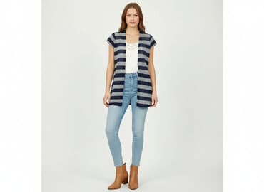 only sweter w paski: Blind Date, Kardigan damski, rozmiar S — 6