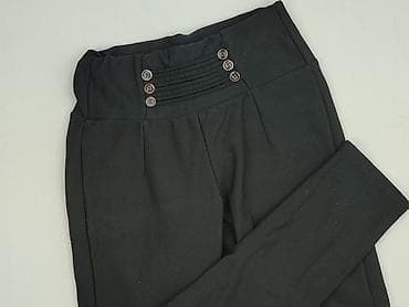 czarne dzwony: Spodnie materiałowe damskie, rozmiar M — 1