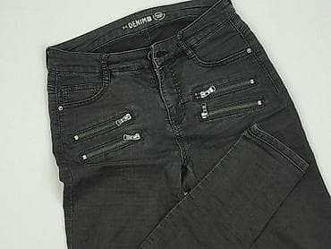 srebrne jeansy: Denim, Jeansy damskie, rozmiar S — 1