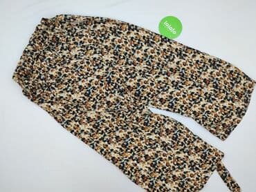 spodnie w krowie łaty: Material trousers for women, size M — 3