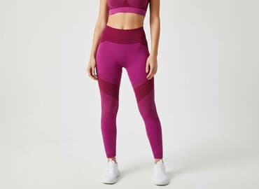 legginsy błyszczące lycra: Legginsy Sportowe damskie, rozmiar S — 1
