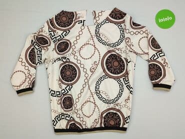 białe bluzki ze zlotym nadrukiem: Bluzka damska, rozmiar M — 2