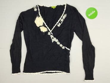 sweter z transparentnymi rękawami: Kardigan damski, rozmiar L — 2