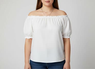 sukienka rozkloszowana dekolt łódka: Bluzka damska, rozmiar 2XL — 5