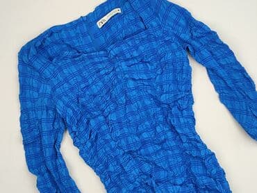 niebieska satynowa sukienka zara: Zara, Sukienka damska, rozmiar XS — 1