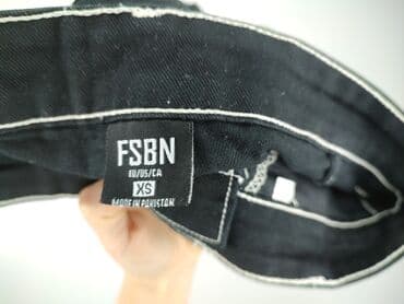 spodnie czarne cargo bershka: FSBN, Spodnie cargo damskie, rozmiar XS — 4