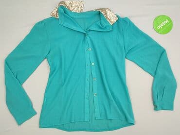 sukienka srebrna cekiny h: Women's blouse, size S (EU 36) — 2