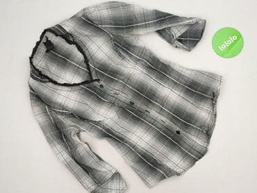 bluzka w kratę czarno biala: Bluzka damska, rozmiar S — 3