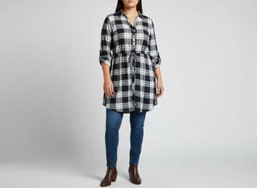 sukienka damska w kratę: Beloved, Sukienka damska, rozmiar XL — 6