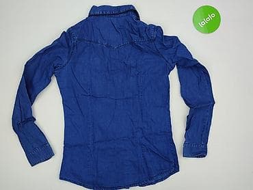 kurtka jeansowa patchwork: Bershka, Koszula damska, rozmiar XS — 3