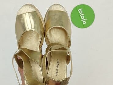 srebrne paski do sukienki: Ideal Shoes, Flat shoes for women, 36, condition - Perfect — 5