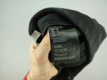 srebrny top h m: H&M, Spodnie materiałowe damskie, M — 5