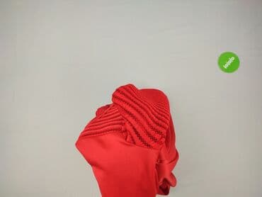 czerwona sukienka czarne rajtuzy: Sukienka damska, M — 6