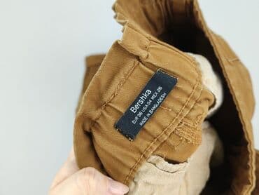 czerwone spodnie cargo: Bershka, Spodnie cargo damskie, S — 4