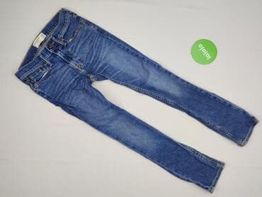 eleganckie czarne spodnie z wysokim stanem: Spodnie jeansowe, 12 lat, 152, stan - Bardzo dobry — 2