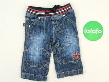 bluzki z zamkiem z przodu: Denim pants, Little kids, 3-6 months, condition - Very good — 2
