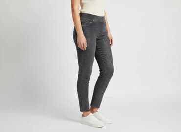 grafitowe legginsy damskie: Jeansy damskie, rozmiar XL — 6