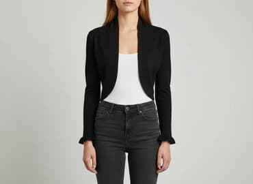 srebrne bolerko do sukienki: Star by Julien Macdonald, Kardigan damski, S — 6