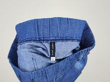 jeansy bez elastanu: Spódnica damska, rozmiar L — 4