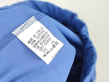 spodnie z c a: Material trousers for women, size One size — 4