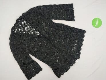 ażurowy sweter na szydełku: Kardigan damski, rozmiar One size — 2