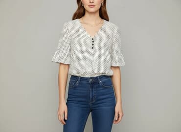 lidl koszule lniane: Liberty, Bluzka damska, L — 7