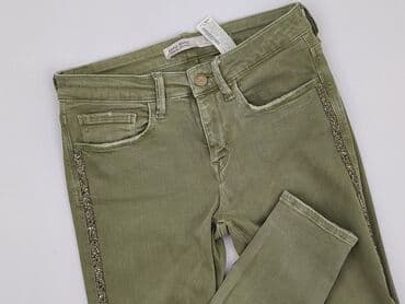 stradivarius spodnie w paski: Zara, Jeansy damskie, rozmiar S — 1