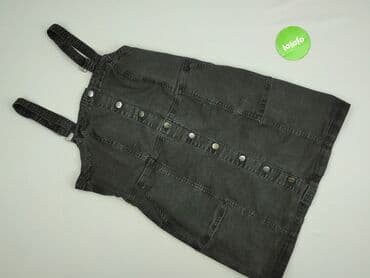 sukienka ogrodniczka czarna: Sukienka damska, rozmiar S — 2