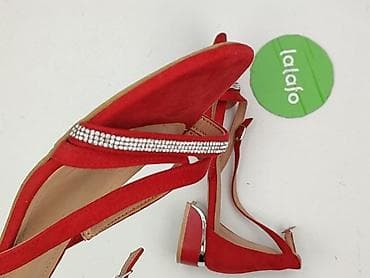 biale sandaly na platformie: Sandały damskie, rozmiar 40 — 7