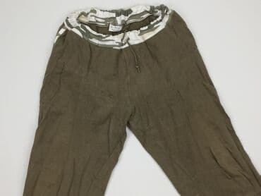 joggery khaki damskie: X-MAIL, Spodnie 3/4 damskie, rozmiar M — 1