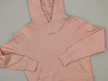 o pink: Calvin Klein Jeans, Bluza z kapturem damska, rozmiar XS — 1