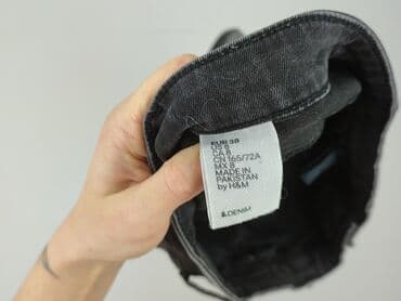 szorty z wysokim stanem czarne: H&M, Szorty damskie, rozmiar M — 4