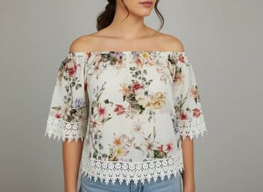 bluzki odkryte ramiona allegro: Bluzka damska, rozmiar S — 6