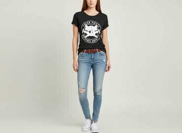 koszulki z królikiem damskie: Women`s T-shirt, size S — 1