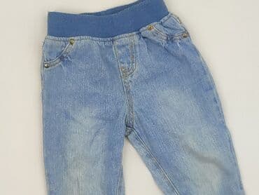 sukienki z szyfonu i koronki: Denim pants, H&M, 12-18 months, condition - Very good — 1
