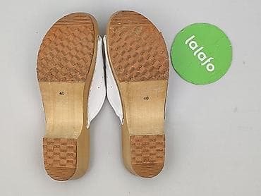 buty folk: Klapki damskie, rozmiar 40 — 4