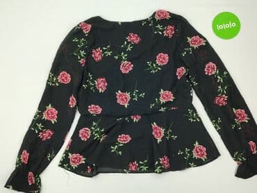 eleganckie bluzki w kwiaty: Bluzka damska, rozmiar S — 3