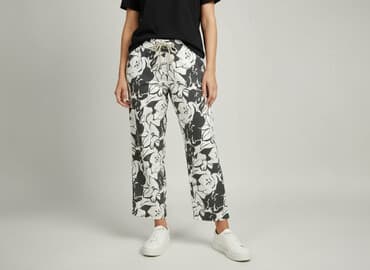 spodnie cyfrowa flora: Taifun, Spodnie materiałowe damskie, rozmiar S — 6