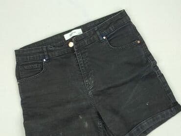 krótkie spodenki damskie jeansowe czarne: Denim, Szorty damskie, rozmiar XL — 1