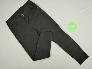 czarne jeansy z wysokim stanem: Jeansy damskie, rozmiar 2XS — 3