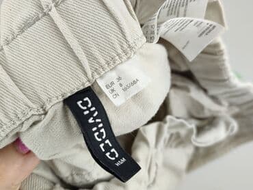 srebrne legginsy: H&M, Material trousers for women, size S (EU 36) — 4