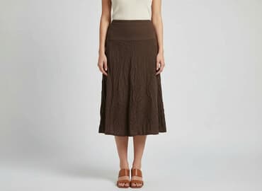 spódnice brązowa midi: Spódnica damska, rozmiar S — 1