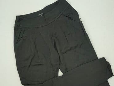 zara spodnie czarne szerokie: Spodnie materiałowe damskie, rozmiar L — 1