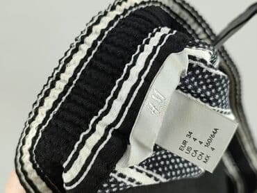 legginsy w prążki hm: H&M, Spodnie materiałowe damskie, rozmiar XS — 4