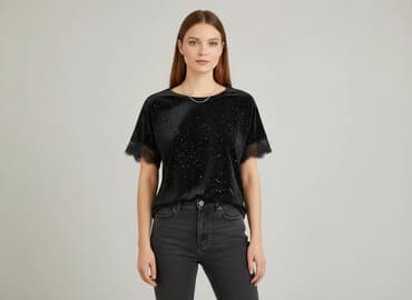 welurowa koszulka: T-shirt damski, rozmiar S — 1